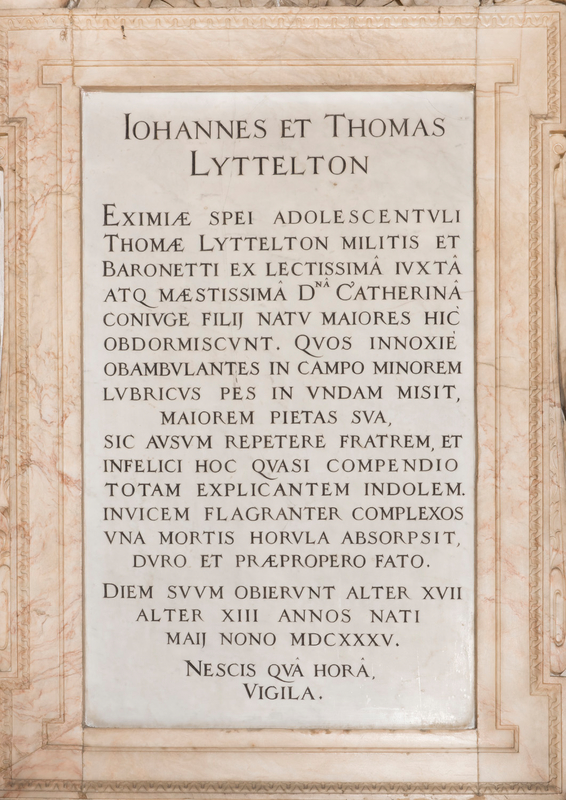 Memorial to John and Thomas Lyttelton