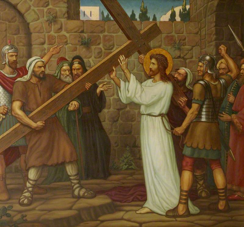 Jesus Receives His Cross