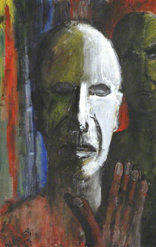Green and White Face/Two Heads