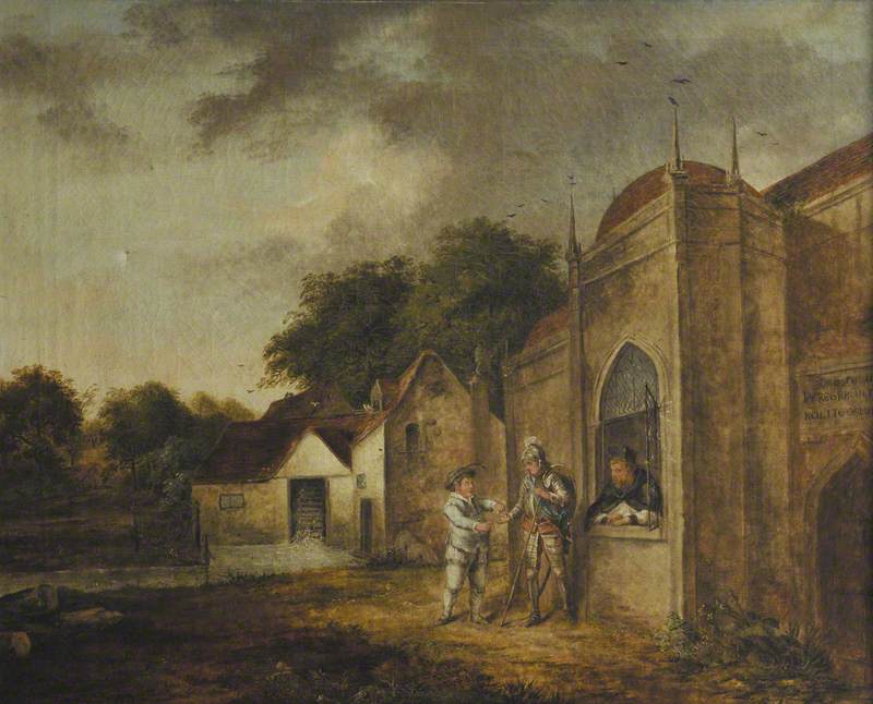 Scene from 'Don Quixote' – George Huddesford (1750–1779), John Fflolliott (1733–1762) and Joseph Davie (1747–1788)