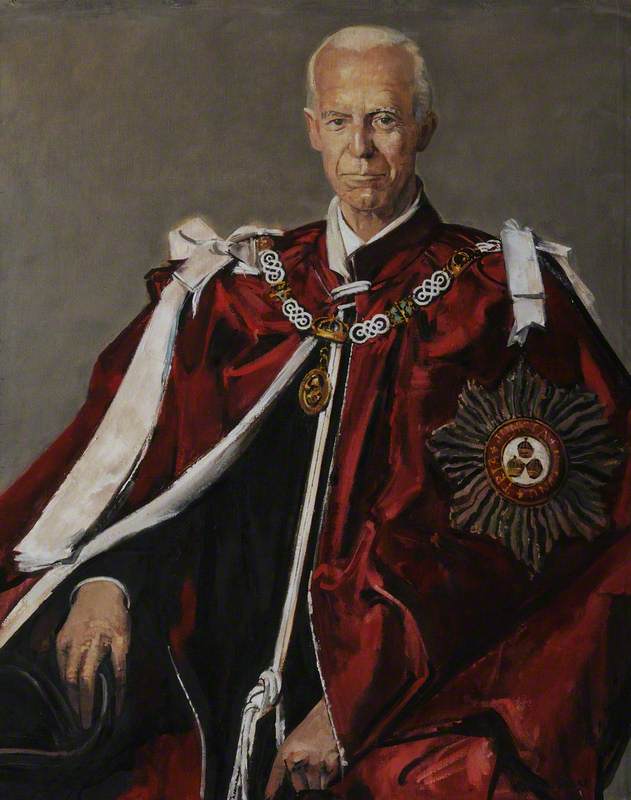 John Primatt Redcliffe Redcliffe-Maud (1906–1982), Baron Redcliffe-Maud, KGB, Fellow and Dean, Master (1963–1976), Wearing the Robes of the Order of the Bath