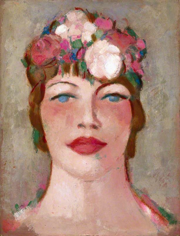 Girl in Flowered Hat