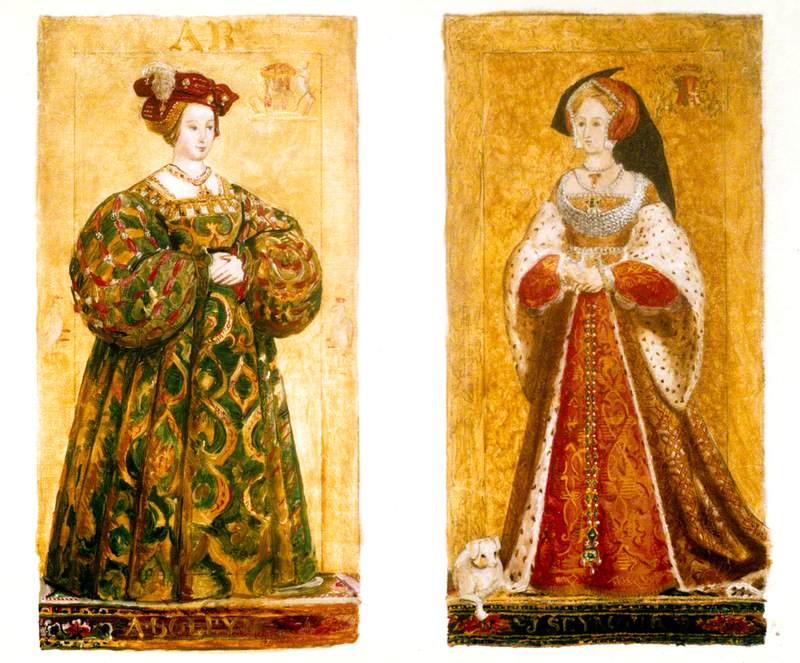 Preparatory Sketches of Anne Boleyn and Jane Seymour