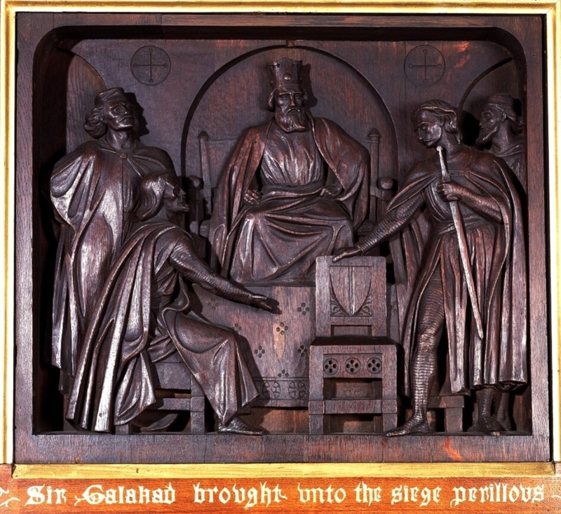 The Legend of King Arthur: Sir Galahad Brought unto the Siege Perillous