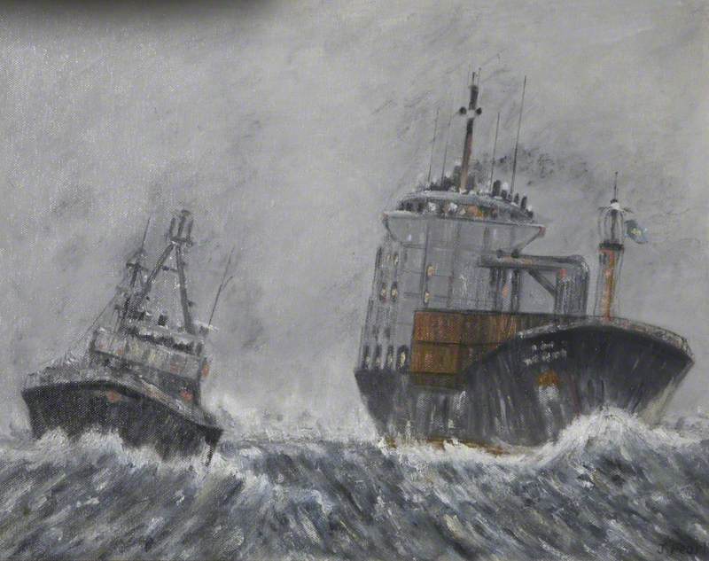 Two Ships in a Storm