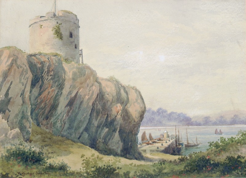 Mount Batten and mole looking to Mount Edgcumbe