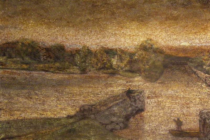 Landscape with the Setting Sun