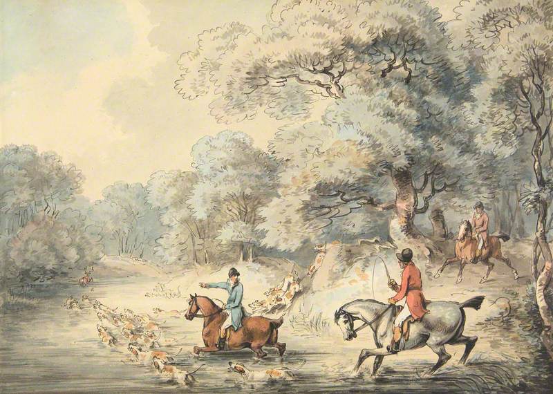 Stag Hunting, Through the River