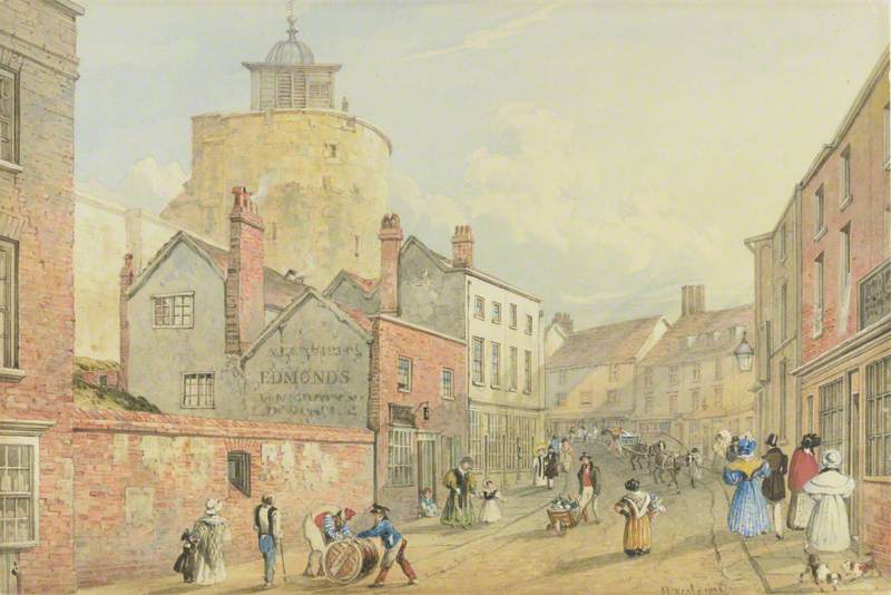 Upper Thames Street, Windsor, with the Curfew Tower