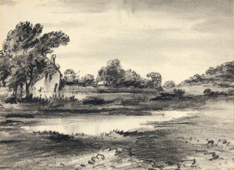 Landscape with Pond and Trees