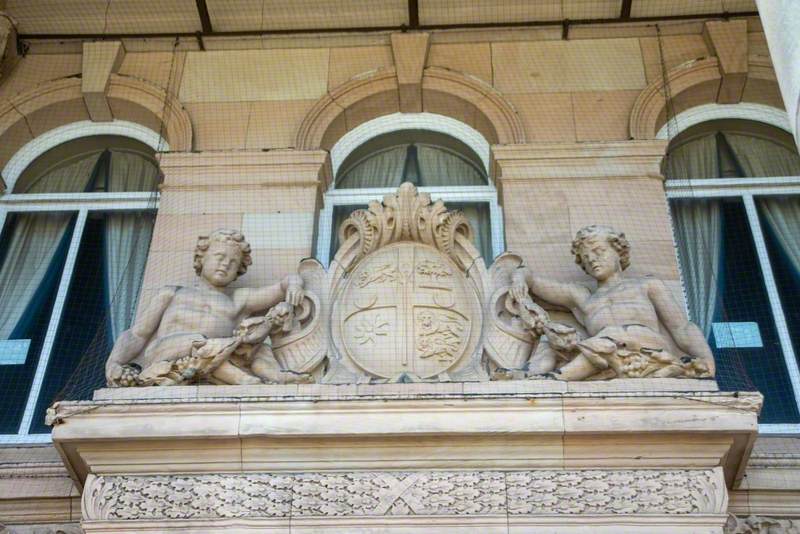 Carved Doorway and Coat of Arms