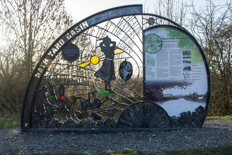 The Bath Yard Basin 'Heart of the Forest' Hub Panel