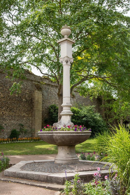 Drinking Fountain and Sundial