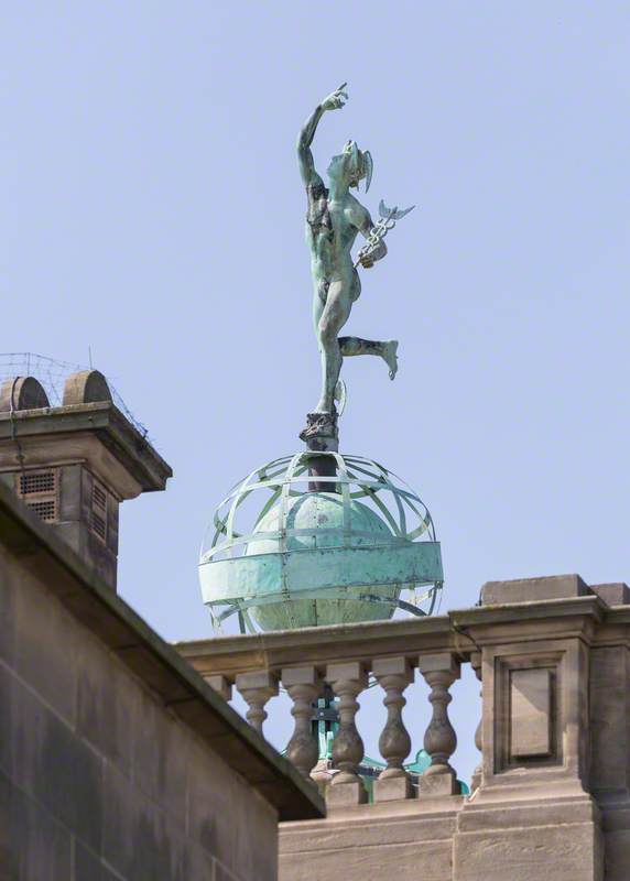 Statue of Mercury on Globe