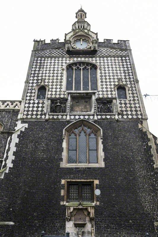 East End of Guildhall, with 1850 Clock Tower