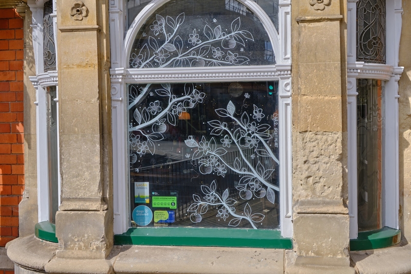 Window Decorations of 'The Paul Pry'