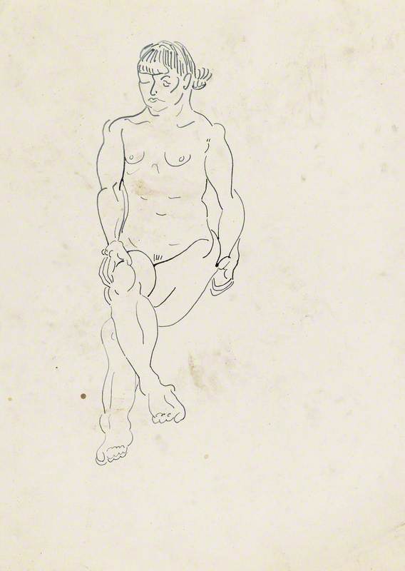 Study of a Cross-Legged Woman