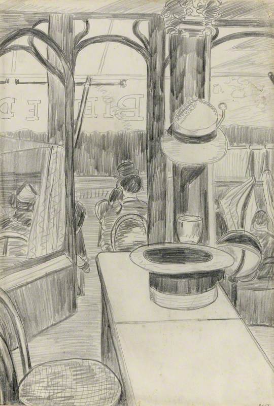 Paris Café with Hat