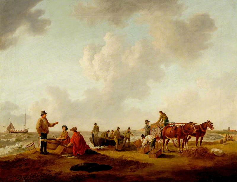 Lowestoft Beach, 1803, Suffolk