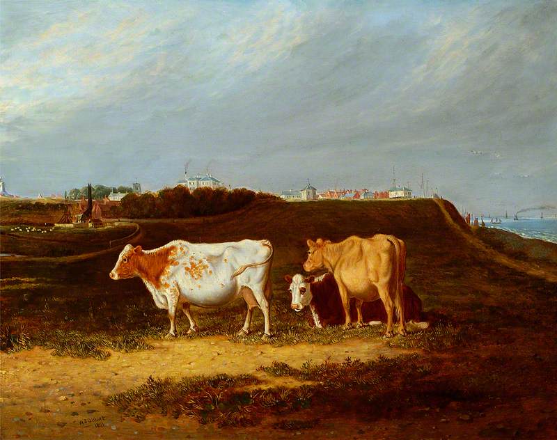 Southwold, Suffolk 1851, Cattle in Foreground