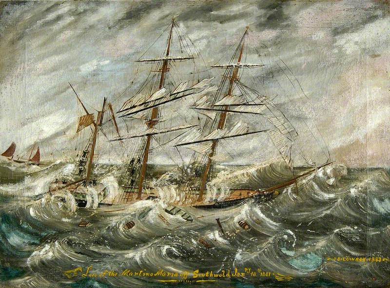 Loss of the Martina Maria, January 1881