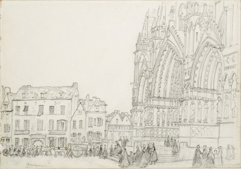 Western Porches of the Cathedral from the South, Amiens, France