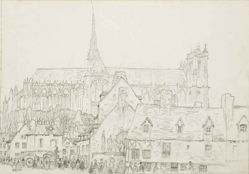 View of the Cathedral from the North Side, Amiens, France