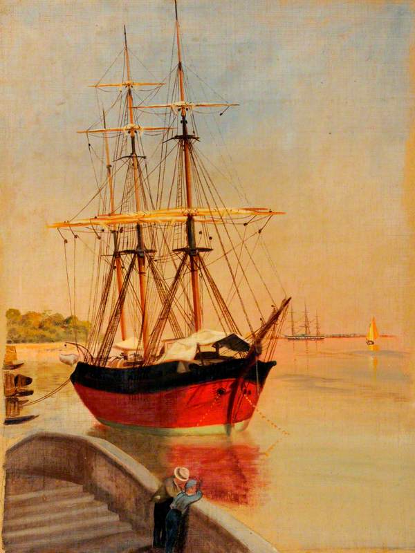 Sailing Ship by the Ponte Veneta Marina, Venice