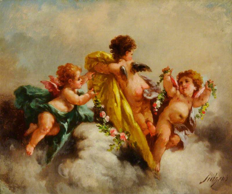Cupids and Flowers