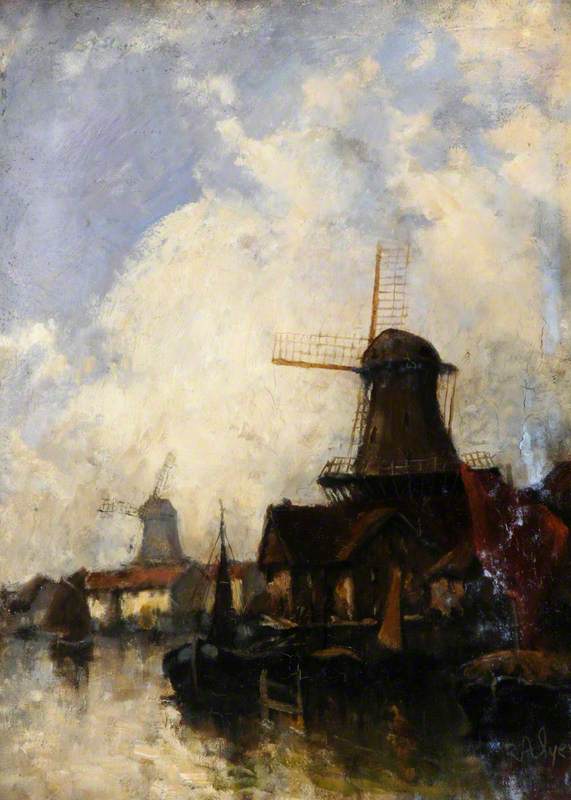 A Dutch Town, Windmills