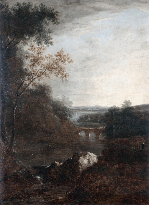 Landscape with a Bridge and a Winding River