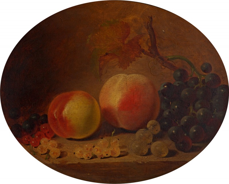 Still Life with Peaches and Grapes