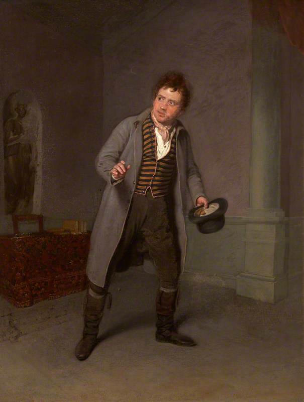 John Emery as Robert Tyke in 'The School of Reform' by Thomas Morton