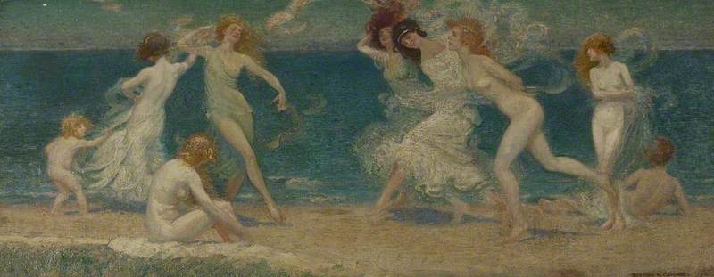 Day (A Group of Female Figures Dancing on a Seashore)