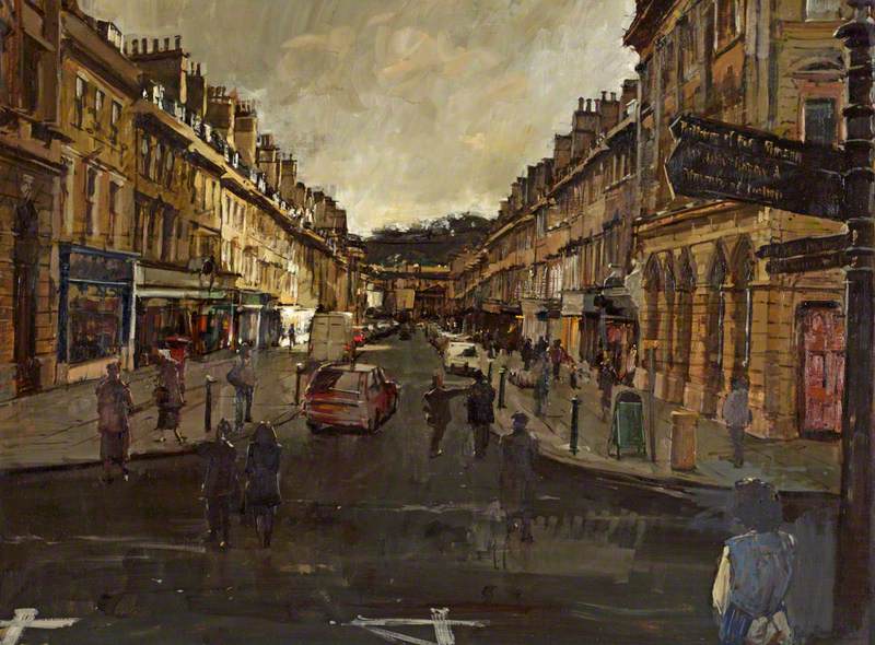 A Glimpse of Sun on Milsom Street, Bath