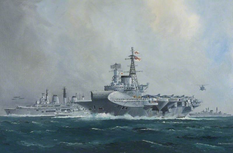 HMS 'Hermes' and HMS 'Invincible'