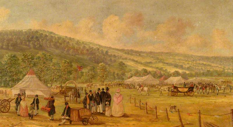 William IV Arriving at Long Mede, Runnymede at the Point of the One Mile Winning Post