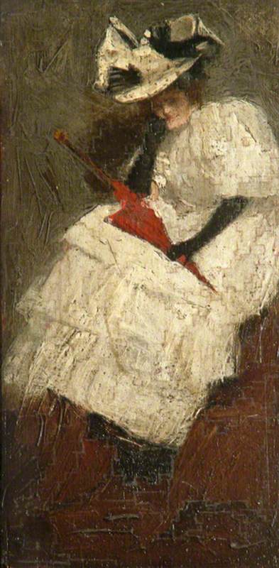 Figure of Lady in White