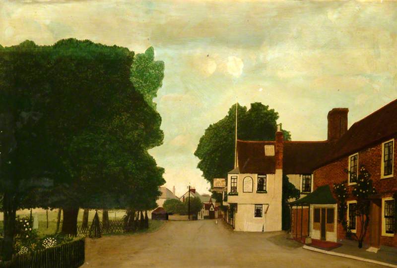 Godstone High Street with the 'Clayton Arms', Surrey