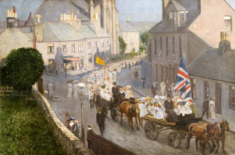 A Sanquhar Procession (Children's Flag Day)
