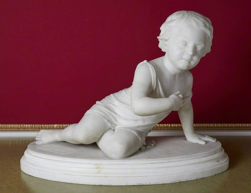 Statuary Group of a Crawling Child
