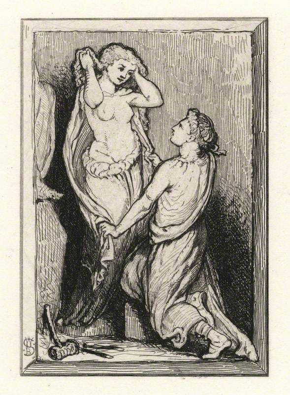 Etching of Male and Female