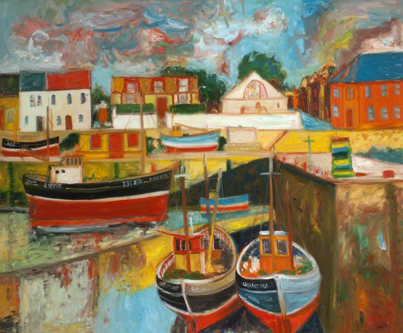 Harbour Scene with Boats