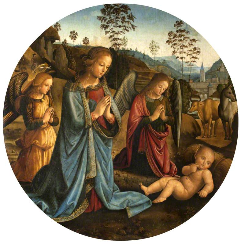 The Madonna Adoring the Christ Child with Angels