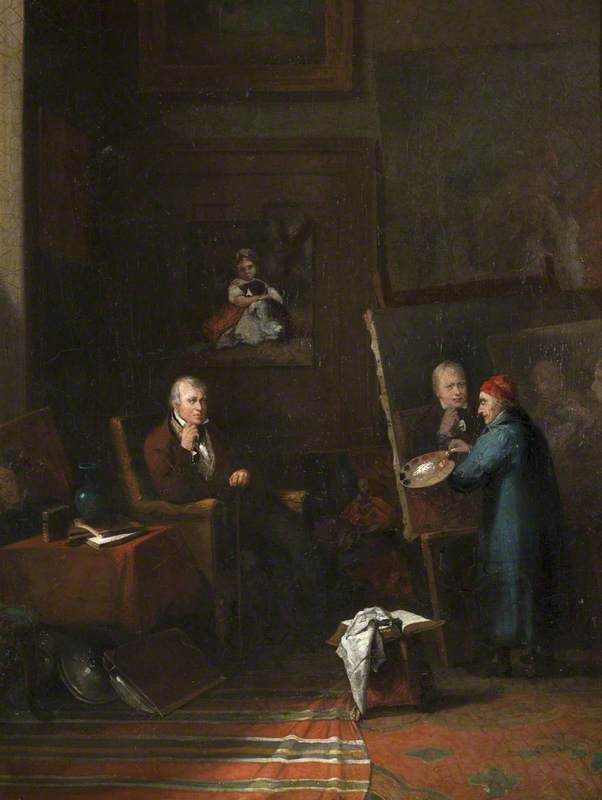 Sir Walter Scott Being Painted by James Northcote in His Studio