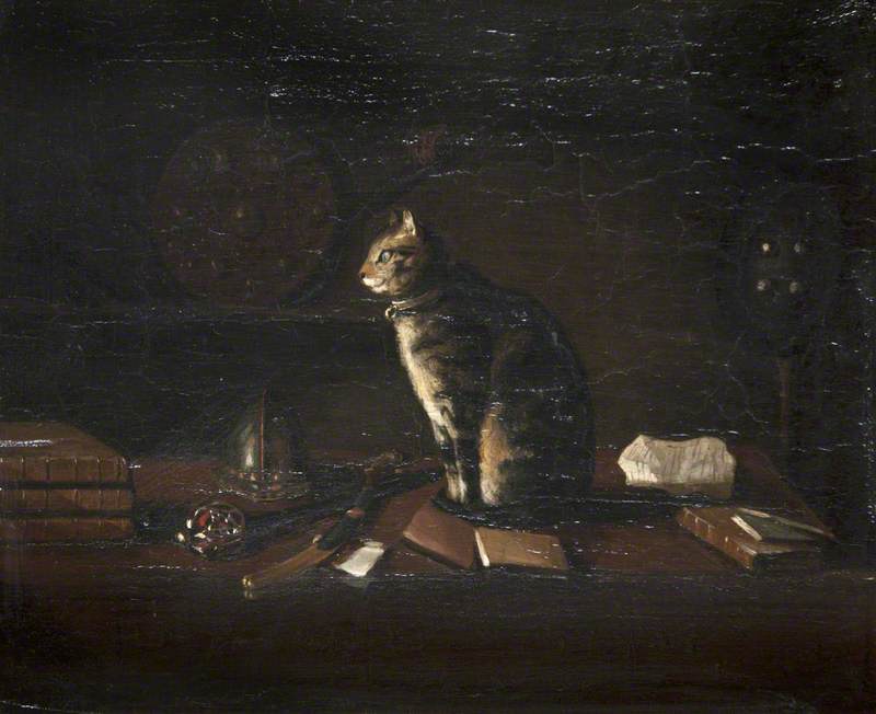 Sir Walter Scott's Cat 'Hinse of Hinsefeldt' in the Armoury