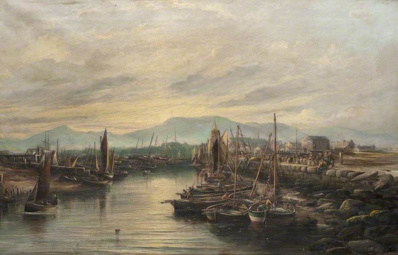 Girvan Harbour, 1880