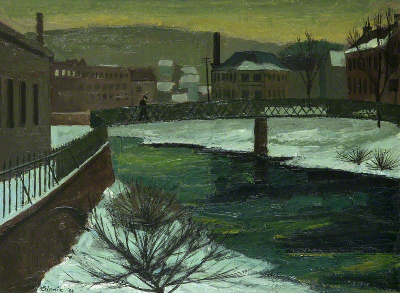 River Teviot and Rondono Mills: Hawick in Winter