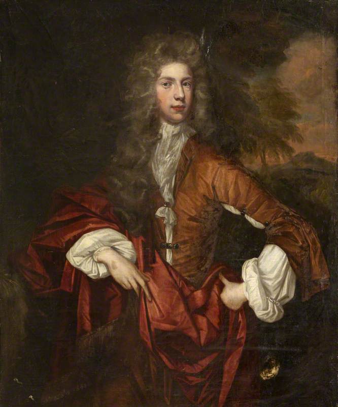 Portrait of a Young Man in Buff with a Scarlet Cloak