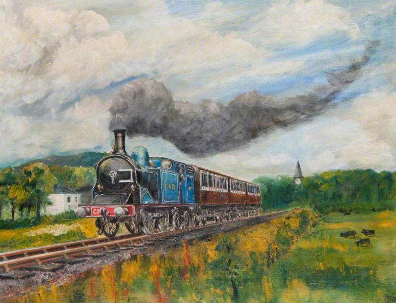 Caledonian Train Leaving Biggar